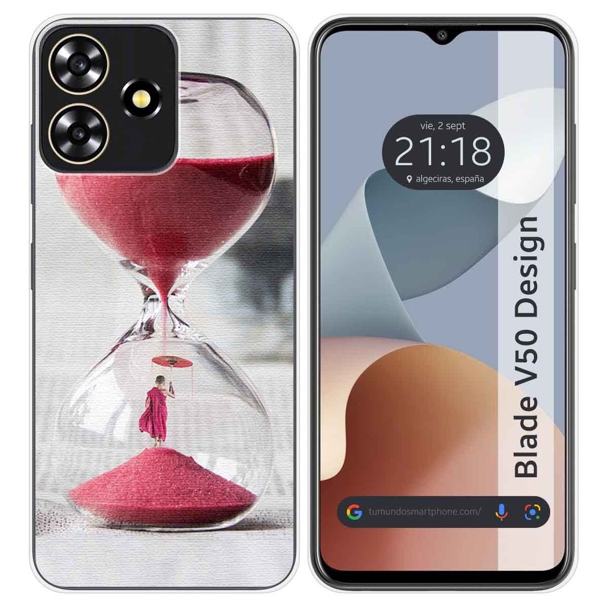 Funda Silicona para Zte Blade V50 Design 4G diseño Reloj Dibujos