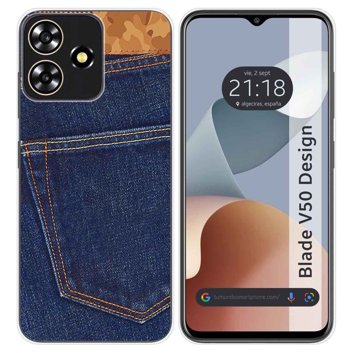 Funda Silicona para Zte Blade V50 Design 4G diseño Vaquero Dibujos