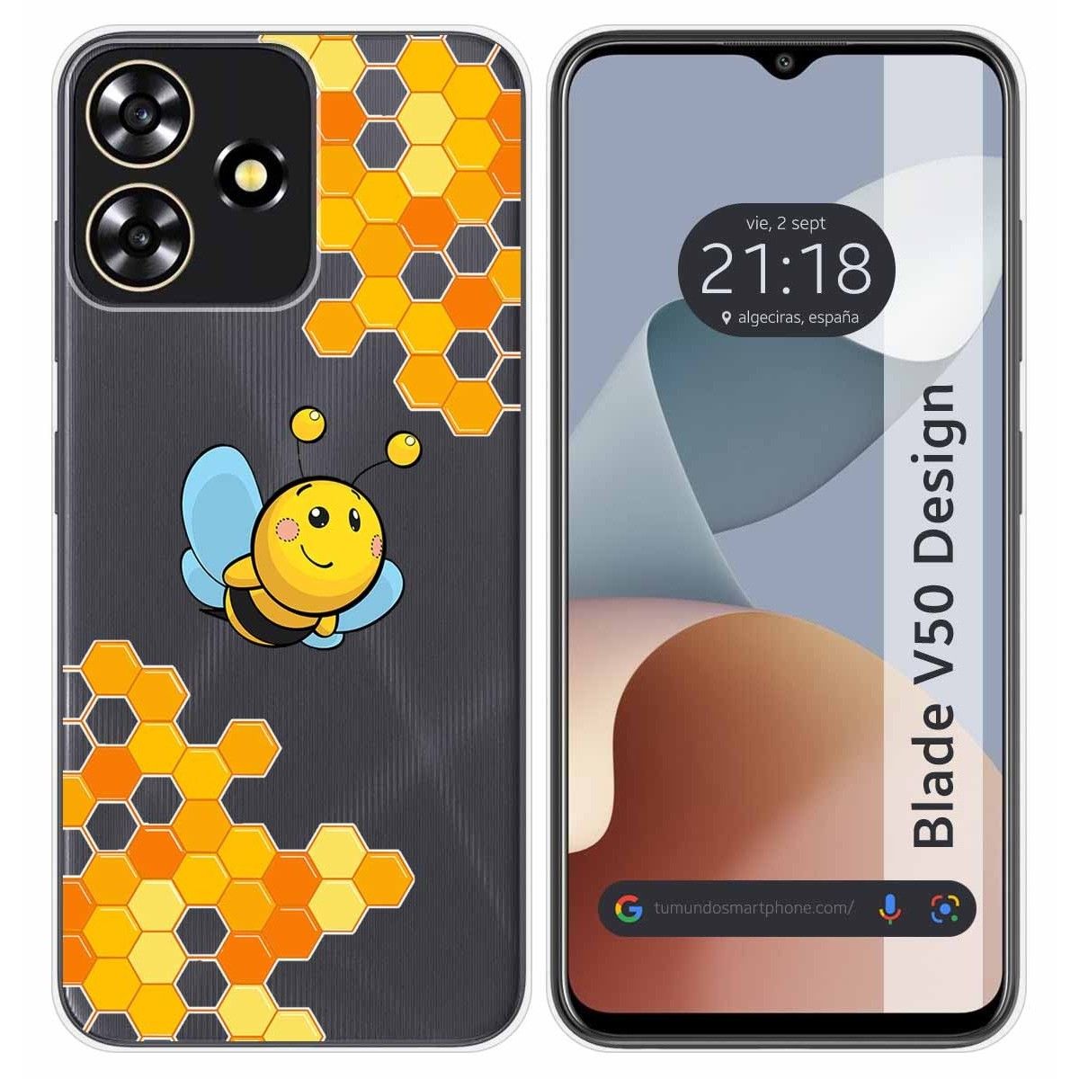 Funda Silicona para Zte Blade V50 Design 4G diseño Abeja Dibujos
