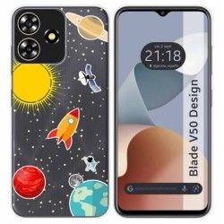 Funda Silicona para Zte Blade V50 Design 4G diseño Espacio Dibujos