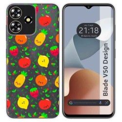 Funda Silicona para Zte Blade V50 Design 4G diseño Frutas 01 Dibujos