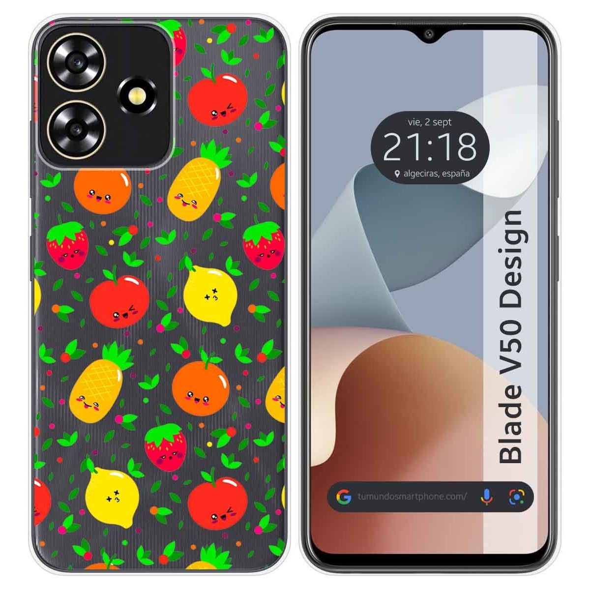 Funda Silicona para Zte Blade V50 Design 4G diseño Frutas 01 Dibujos