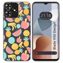 Funda Silicona para Zte Blade V50 Design 4G diseño Frutas 02 Dibujos