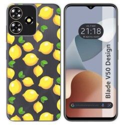 Funda Silicona para Zte Blade V50 Design 4G diseño Limones Dibujos