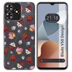 Funda Silicona para Zte Blade V50 Design 4G diseño Muffins Dibujos