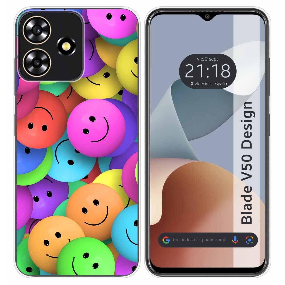 Funda Silicona para Zte Blade V50 Design 4G diseño Smile Dibujos
