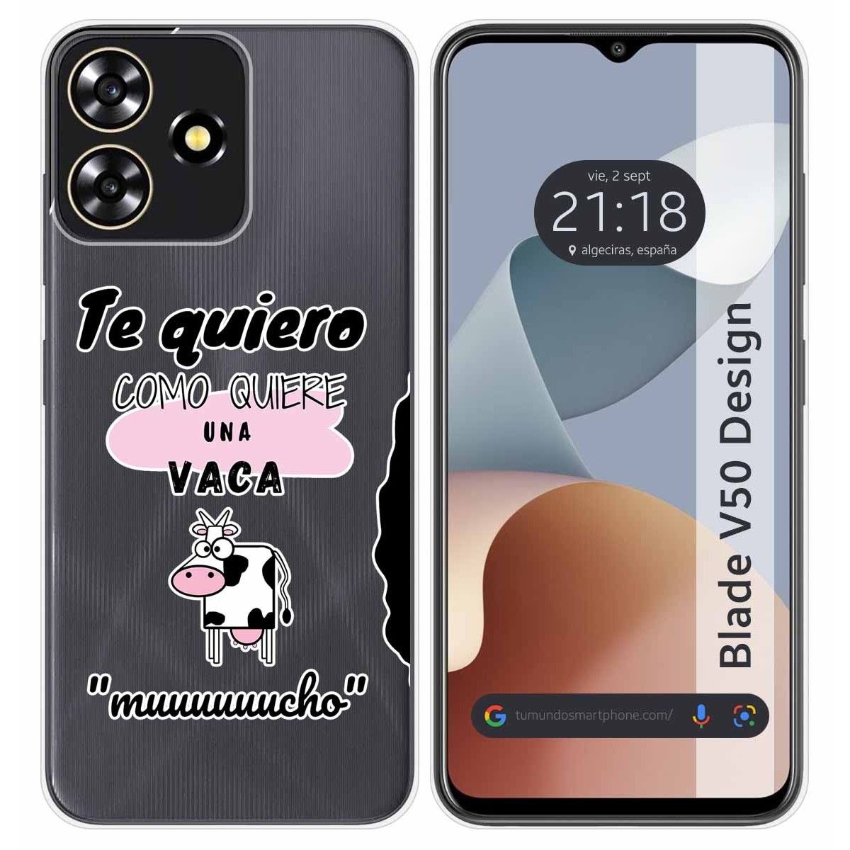 Funda Silicona para Zte Blade V50 Design 4G diseño Vaca Dibujos