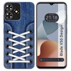 Funda Silicona para Zte Blade V50 Design 4G diseño Zapatillas 01 Dibujos