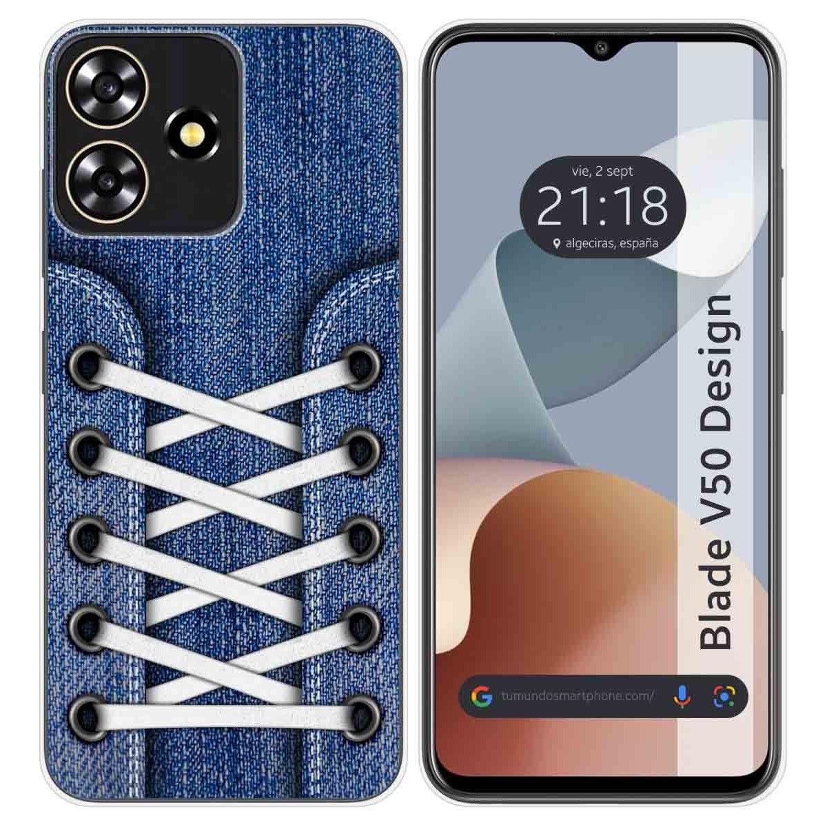 Funda Silicona para Zte Blade V50 Design 4G diseño Zapatillas 01 Dibujos