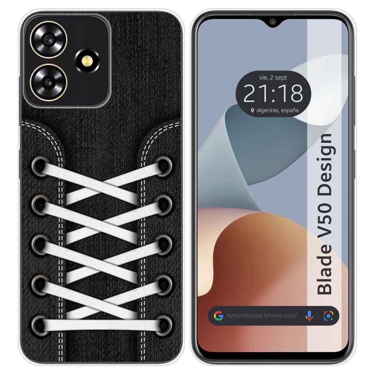 Funda Silicona para Zte Blade V50 Design 4G diseño Zapatillas 02 Dibujos
