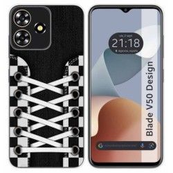 Funda Silicona para Zte Blade V50 Design 4G diseño Zapatillas 03 Dibujos