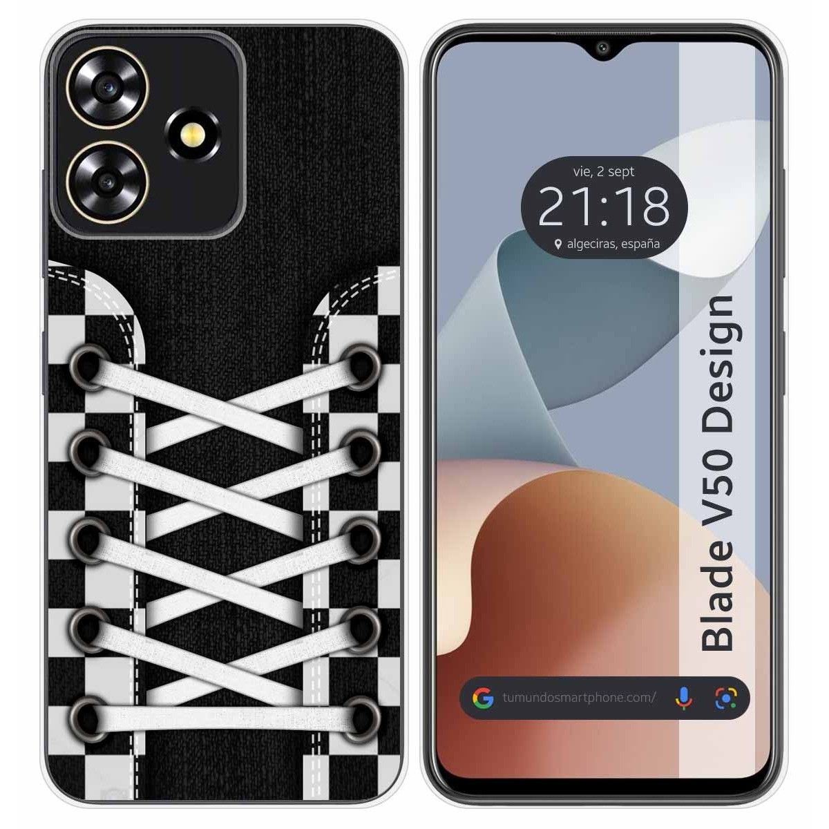 Funda Silicona para Zte Blade V50 Design 4G diseño Zapatillas 03 Dibujos