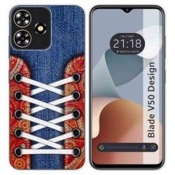 Funda Silicona para Zte Blade V50 Design 4G diseño Zapatillas 11 Dibujos