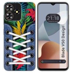 Funda Silicona para Zte Blade V50 Design 4G diseño Zapatillas 12 Dibujos