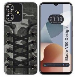 Funda Silicona para Zte Blade V50 Design 4G diseño Zapatillas 15 Dibujos