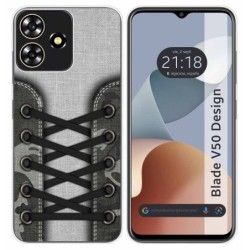 Funda Silicona para Zte Blade V50 Design 4G diseño Zapatillas 16 Dibujos