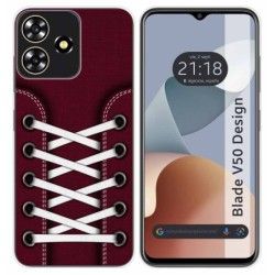 Funda Silicona para Zte Blade V50 Design 4G diseño Zapatillas 17 Dibujos