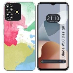 Funda Silicona para Zte Blade V50 Design 4G diseño Acuarela 02 Dibujos