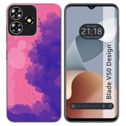 Funda Silicona para Zte Blade V50 Design 4G diseño Acuarela 07 Dibujos