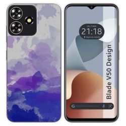 Funda Silicona para Zte Blade V50 Design 4G diseño Acuarela 09 Dibujos
