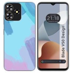 Funda Silicona para Zte Blade V50 Design 4G diseño Acuarela 10 Dibujos