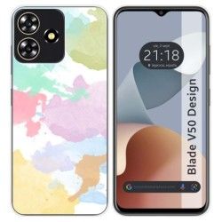 Funda Silicona para Zte Blade V50 Design 4G diseño Acuarela 11 Dibujos