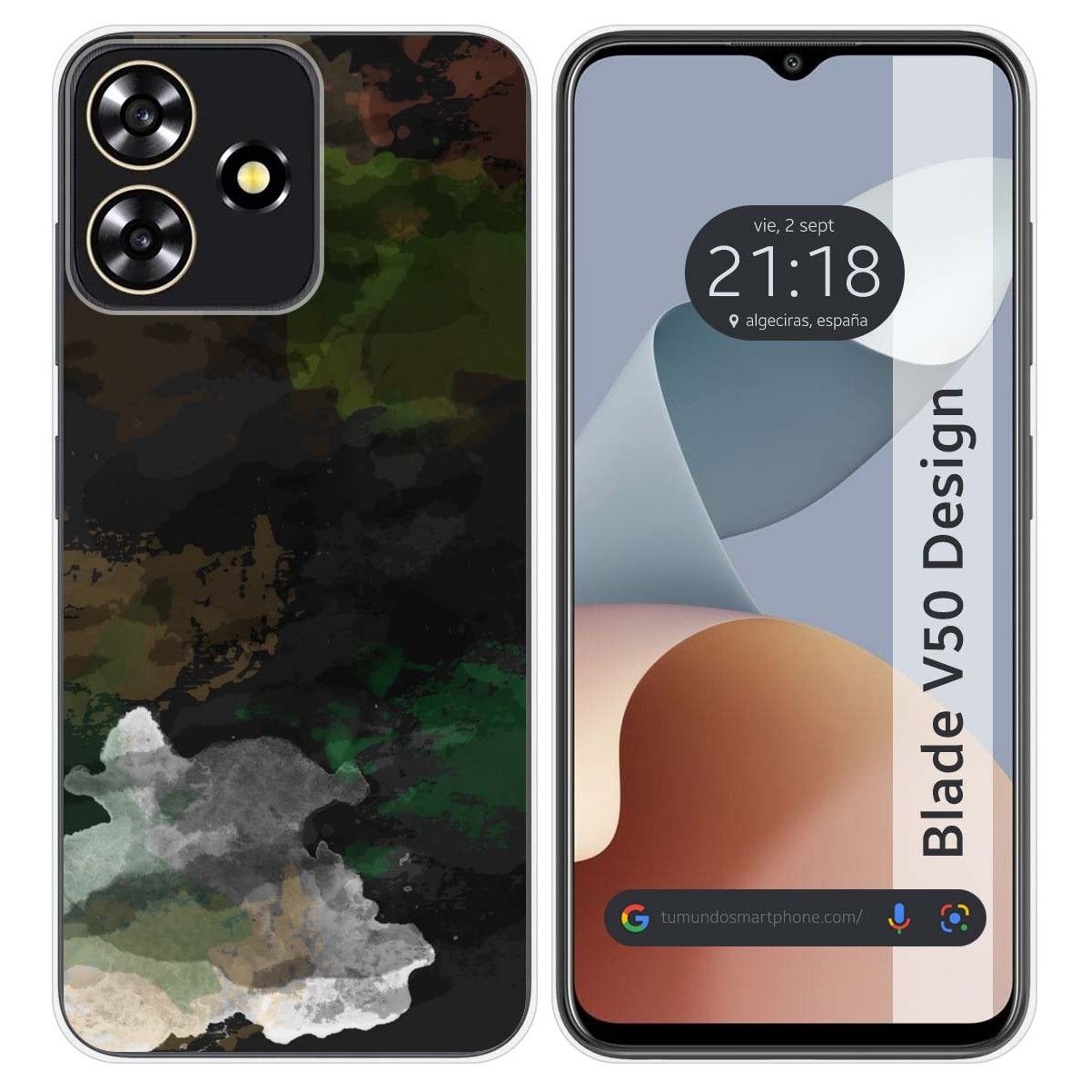 Funda Silicona para Zte Blade V50 Design 4G diseño Acuarela 12 Dibujos