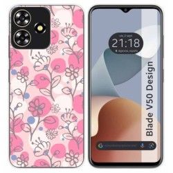 Funda Silicona para Zte Blade V50 Design 4G diseño Flores 07 Dibujos