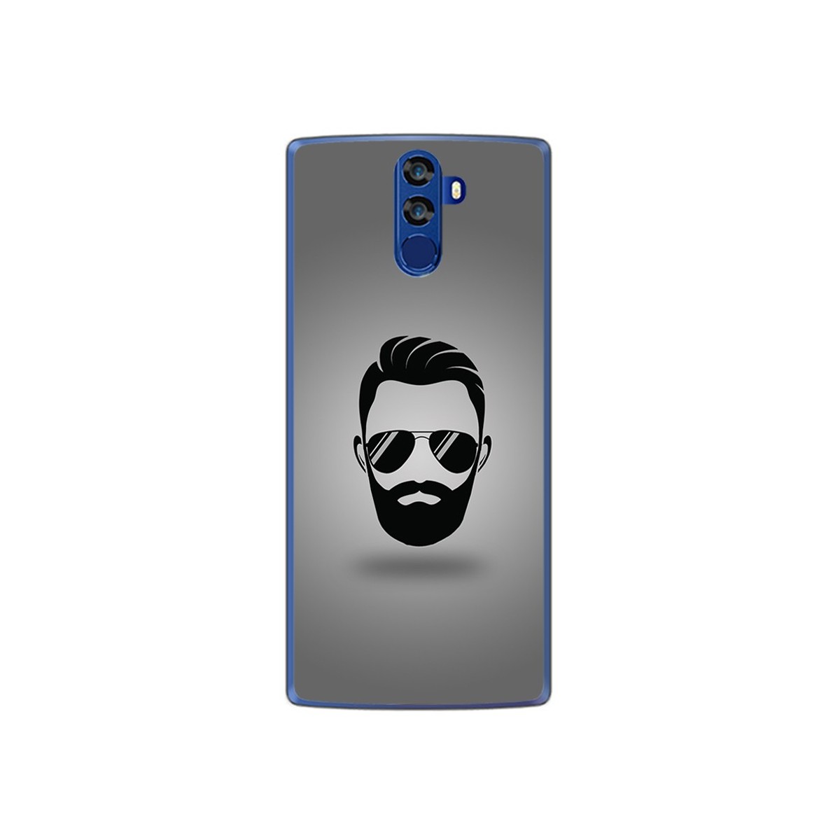 Funda Gel Tpu para Doogee Bl12000 Diseño Barba Dibujos