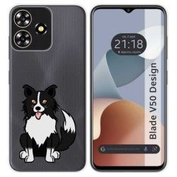 Funda Silicona para Zte Blade V50 Design 4G diseño Perros 01 Dibujos