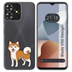 Funda Silicona para Zte Blade V50 Design 4G diseño Perros 02 Dibujos