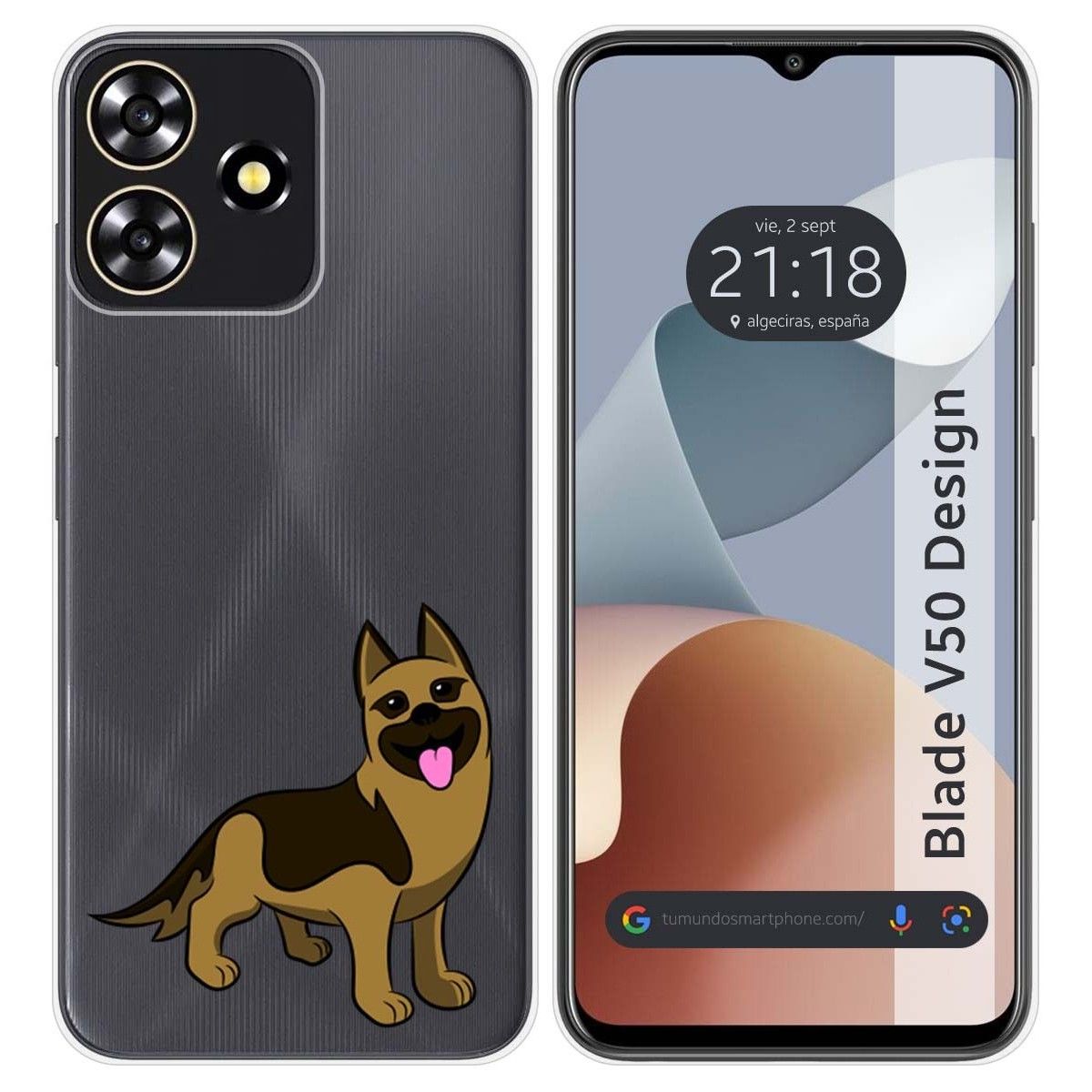 Funda Silicona para Zte Blade V50 Design 4G diseño Perros 03 Dibujos