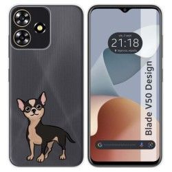 Funda Silicona para Zte Blade V50 Design 4G diseño Perros 05 Dibujos