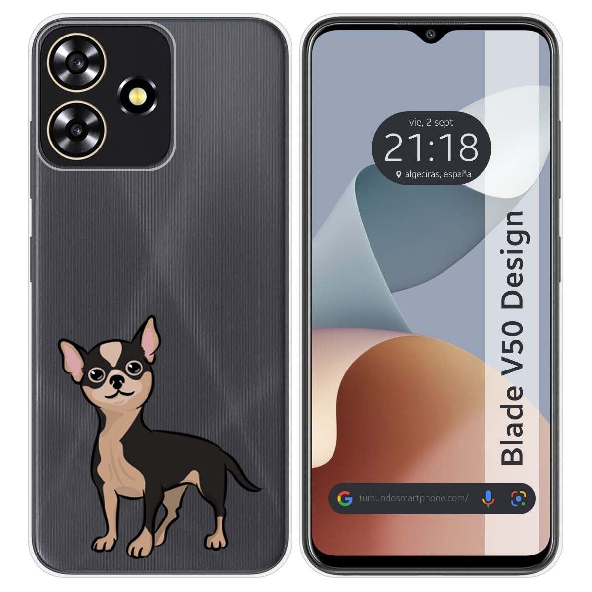Funda Silicona para Zte Blade V50 Design 4G diseño Perros 05 Dibujos