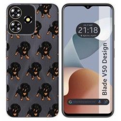 Funda Silicona para Zte Blade V50 Design 4G diseño Perros 10 Dibujos