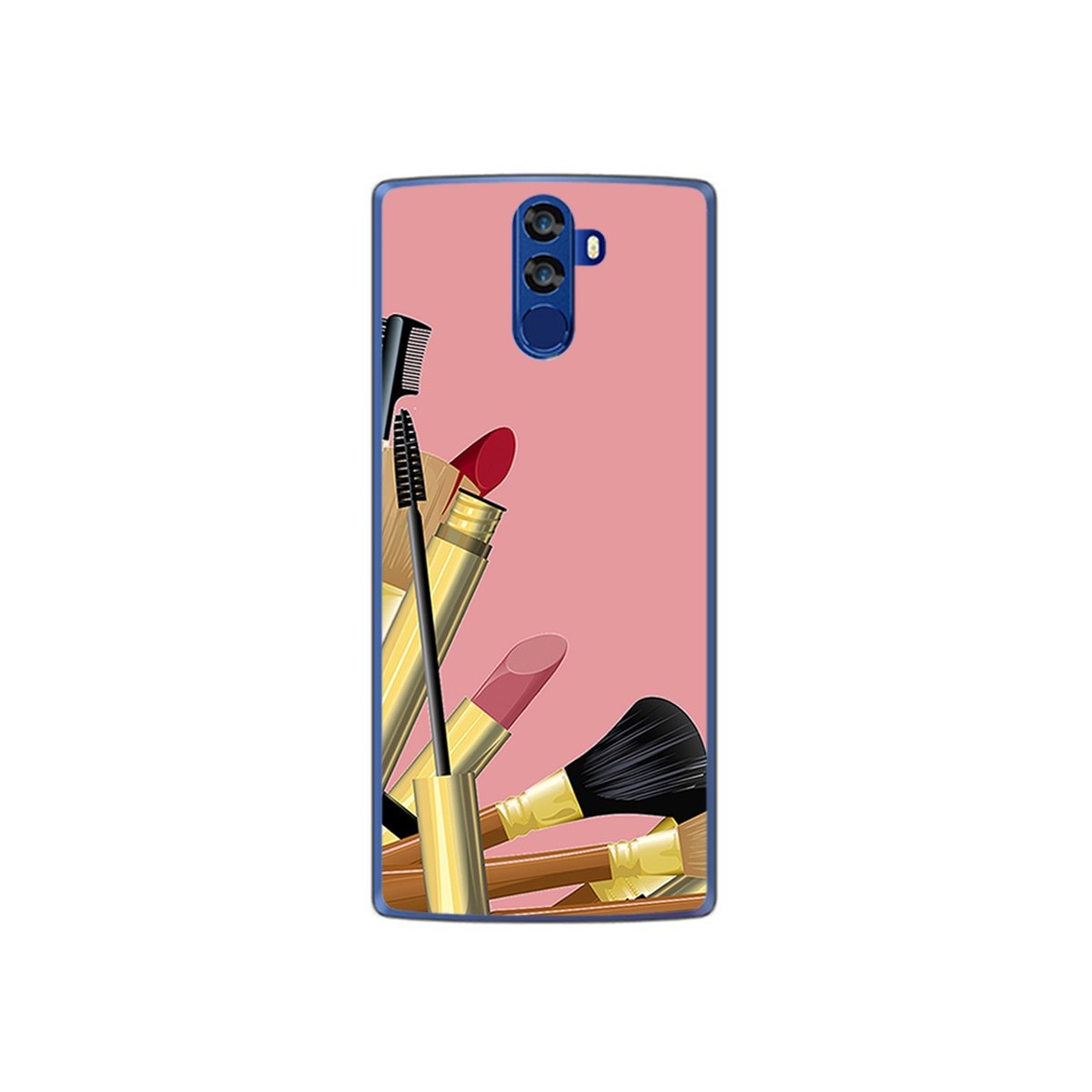 Funda Gel Tpu para Doogee Bl12000 Diseño Brochas Dibujos
