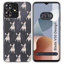Funda Silicona para Zte Blade V50 Design 4G diseño Perros 12 Dibujos