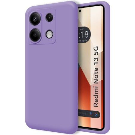 Funda Silicona Líquida Ultra Suave para Xiaomi Redmi Note 13 5G color Morada
