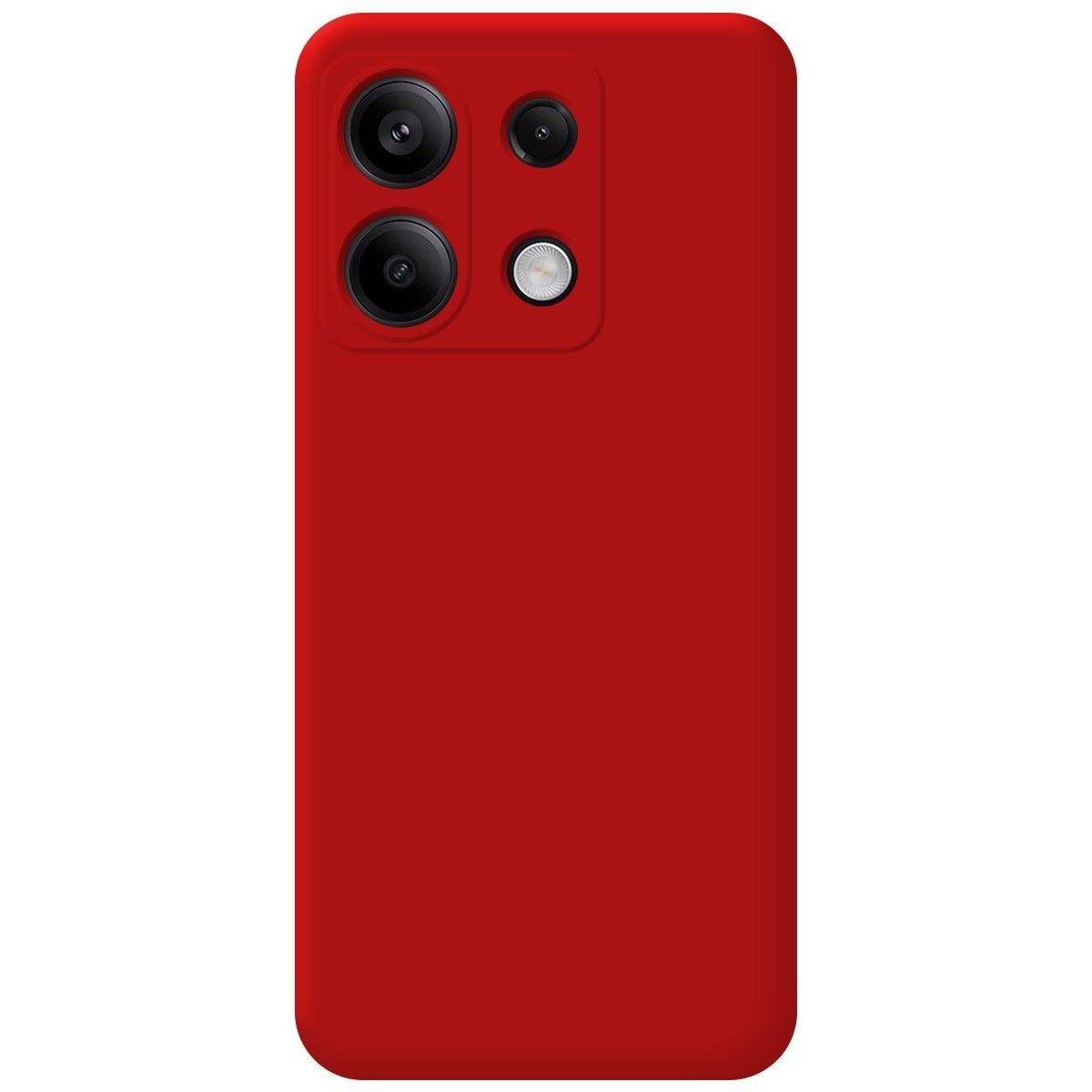 Funda Silicona Líquida Ultra Suave para Xiaomi Redmi Note 13 5G color Roja