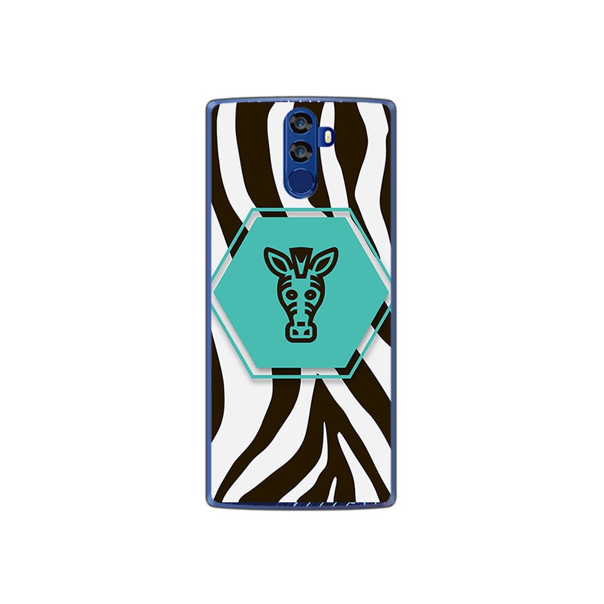 Funda Gel Tpu para Doogee Bl12000 Diseño Cebra Dibujos