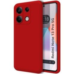 Funda Silicona Líquida Ultra Suave para Xiaomi Redmi Note 13 Pro 5G color Roja
