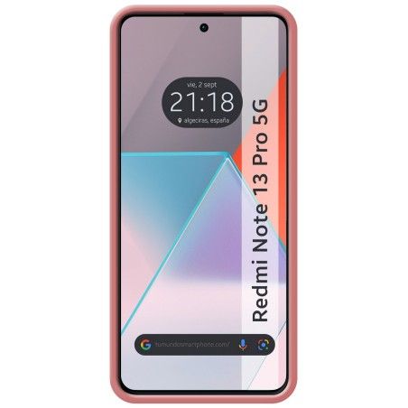 Funda Silicona Líquida Ultra Suave para Xiaomi Redmi Note 13 Pro 5G color Rosa