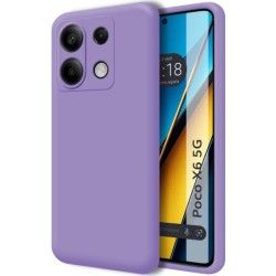 Funda Silicona Líquida Ultra Suave para Xiaomi Poco X6 5G color Morada