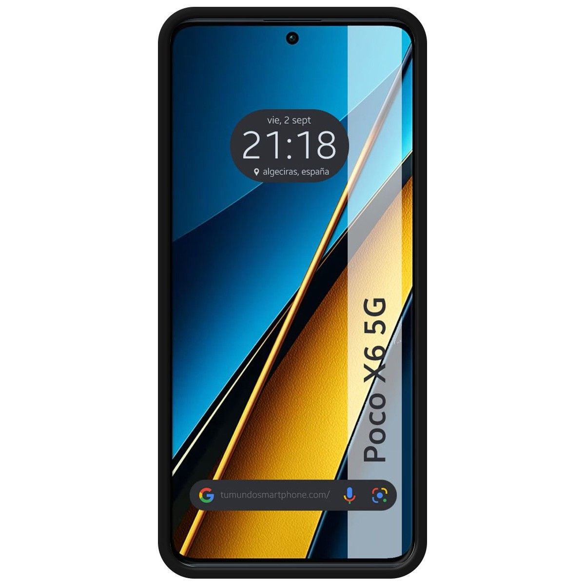 Funda Silicona Líquida Ultra Suave para Xiaomi Poco X6 5G color Negra