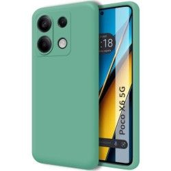 Funda Silicona Líquida Ultra Suave para Xiaomi Poco X6 5G color Verde