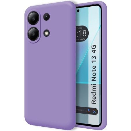 Funda Silicona Líquida Ultra Suave para Xiaomi Redmi Note 13 4G color Morada