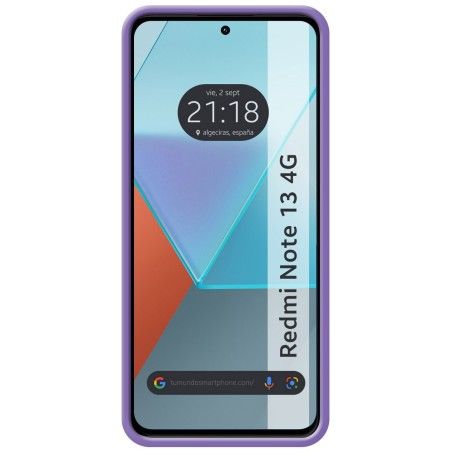 Funda Silicona Líquida Ultra Suave para Xiaomi Redmi Note 13 4G color Morada
