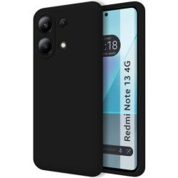 Funda Silicona Líquida Ultra Suave para Xiaomi Redmi Note 13 4G color Negra