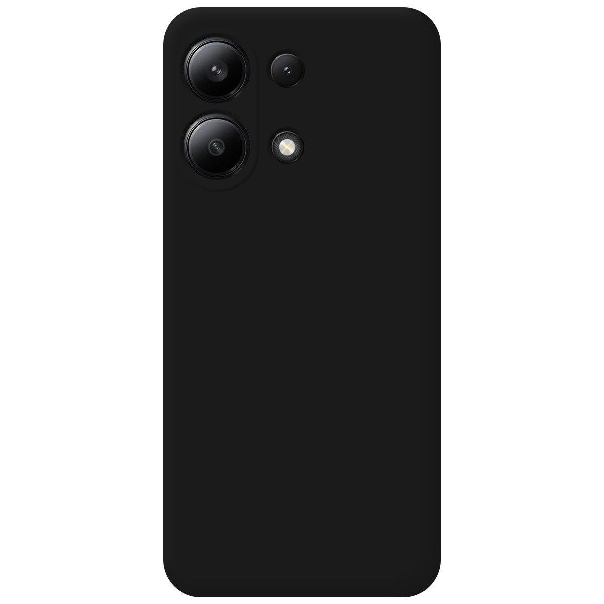 Funda Silicona Líquida Ultra Suave para Xiaomi Redmi Note 13 4G color Negra