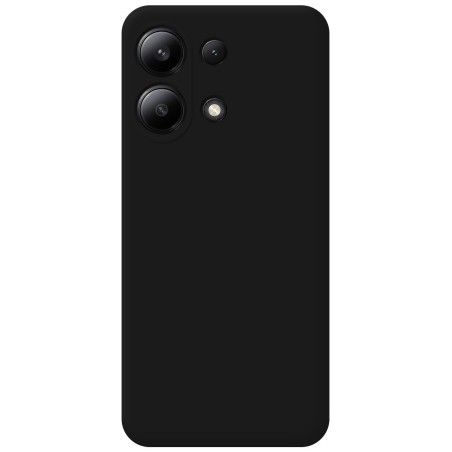Funda Silicona Líquida Ultra Suave para Xiaomi Redmi Note 13 4G color Negra